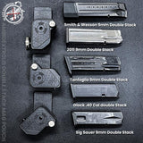 Black Scorpion Gear Ambidextrous Double Stack Magazine Pouch w/ Magnet