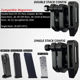 Black Scorpion Gear Ambidextrous Single/Double Stack Competition Magazine Pouch