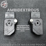 Black Scorpion Gear Ambidextrous Double Stack Magazine Pouch w/ Magnet